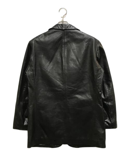 SHIPS（シップス）SHIPS (シップス) レザージャケット ブラック サイズ:46の古着・服飾アイテム