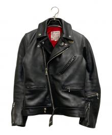 Lewis Leathers（ルイスレザース）の古着「ダブルライダースジャケット」｜ブラック