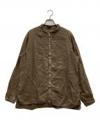 MITTANミッタン）の古着「麻シャツ(草木濃染)」｜ブラウン