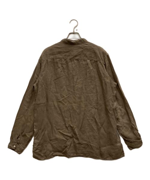 MITTAN（ミッタン）MITTAN (ミッタン) 麻シャツ(草木濃染) ブラウン サイズ:3の古着・服飾アイテム