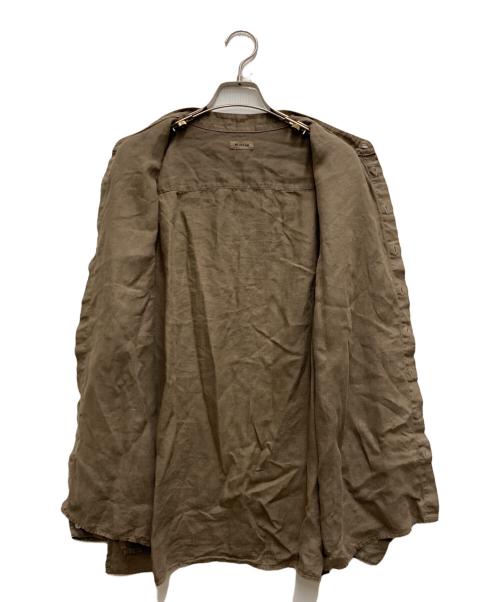 MITTAN（ミッタン）MITTAN (ミッタン) 麻シャツ(草木濃染) ブラウン サイズ:3の古着・服飾アイテム