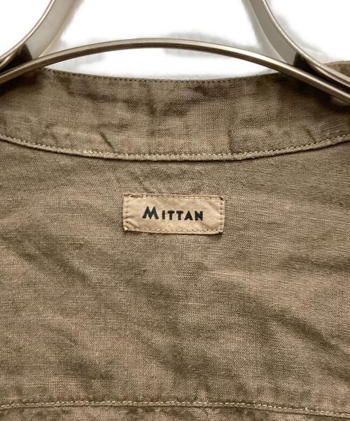 MITTAN（ミッタン）MITTAN (ミッタン) 麻シャツ(草木濃染) ブラウン サイズ:3の古着・服飾アイテム