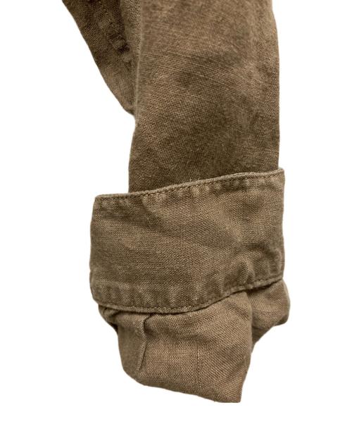 MITTAN（ミッタン）MITTAN (ミッタン) 麻シャツ(草木濃染) ブラウン サイズ:3の古着・服飾アイテム