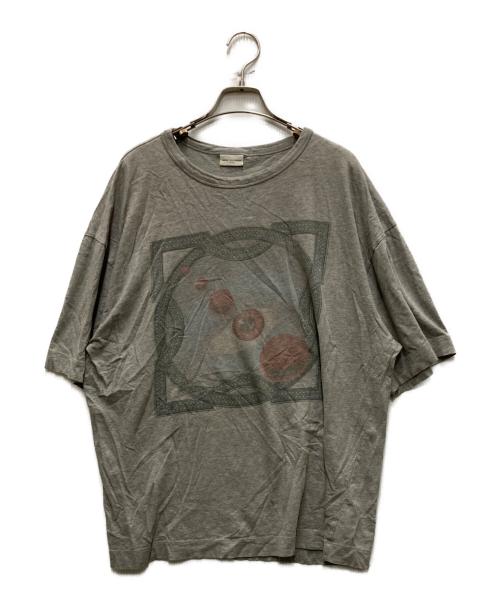 DRIES VAN NOTEN（ドリスヴァンノッテン）DRIES VAN NOTEN (ドリスヴァンノッテン) グラフィックTシャツ グレー サイズ:Sの古着・服飾アイテム