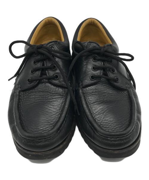 PARABOOT（パラブーツ）PARABOOT (パラブーツ) シボ革 THIERS チロリアンシューズ ブラック サイズ:7 1/2の古着・服飾アイテム