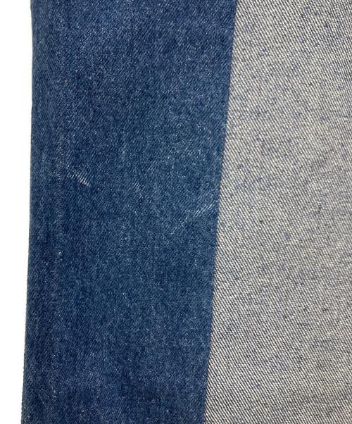 77circa（ナナナナサーカ）77circa (ナナナナサーカ) リメイクデニムパンツ ブルー サイズ:サイズ記載なしの古着・服飾アイテム