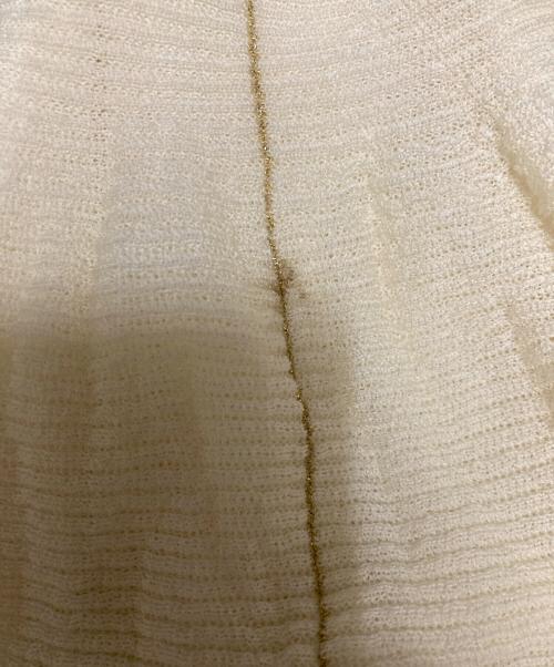 CFCL（シーエフシーエル）CFCL (シーエフシーエル) WOOL CASCADES GLITTER MOCKNECK LONG SLEEVE MINI DRESS ホワイト サイズ:1の古着・服飾アイテム