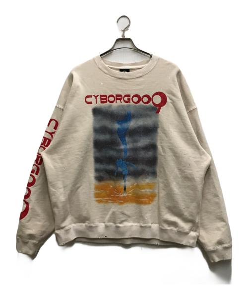 THE SUGAR PUNCH（シュガーパンチ）THE SUGAR PUNCH (シュガーパンチ) CYBORG009 SWEATSHIRT ベージュ サイズ:Lの古着・服飾アイテム