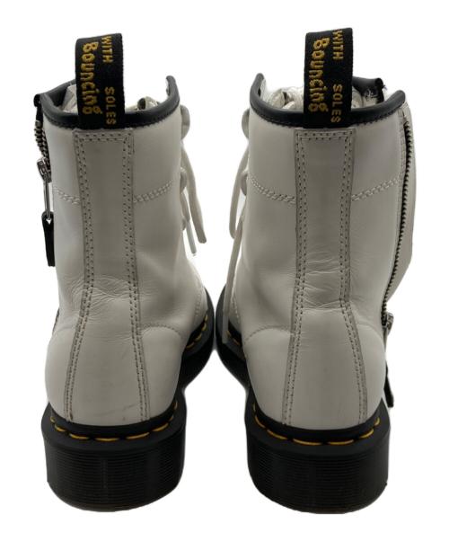 Dr.Martens（ドクターマーチン）Dr.Martens (ドクターマーチン) 1460 TWIN ZIP  8ホールブーツ ホワイト サイズ:UK 3の古着・服飾アイテム