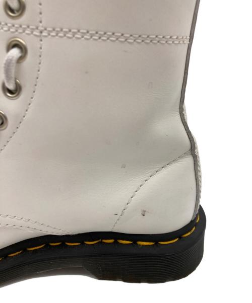 Dr.Martens（ドクターマーチン）Dr.Martens (ドクターマーチン) 1460 TWIN ZIP  8ホールブーツ ホワイト サイズ:UK 3の古着・服飾アイテム