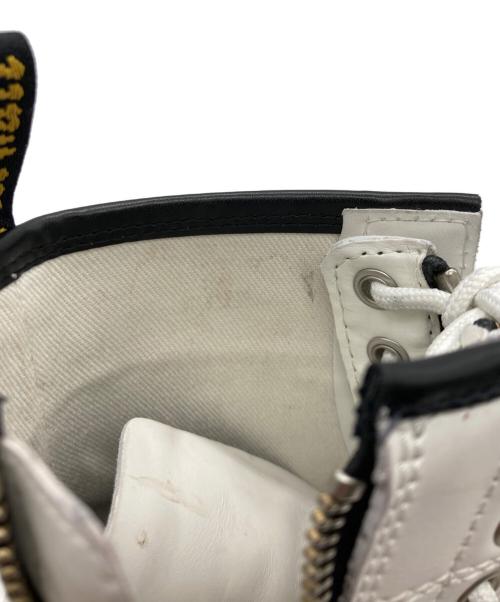 Dr.Martens（ドクターマーチン）Dr.Martens (ドクターマーチン) 1460 TWIN ZIP  8ホールブーツ ホワイト サイズ:UK 3の古着・服飾アイテム