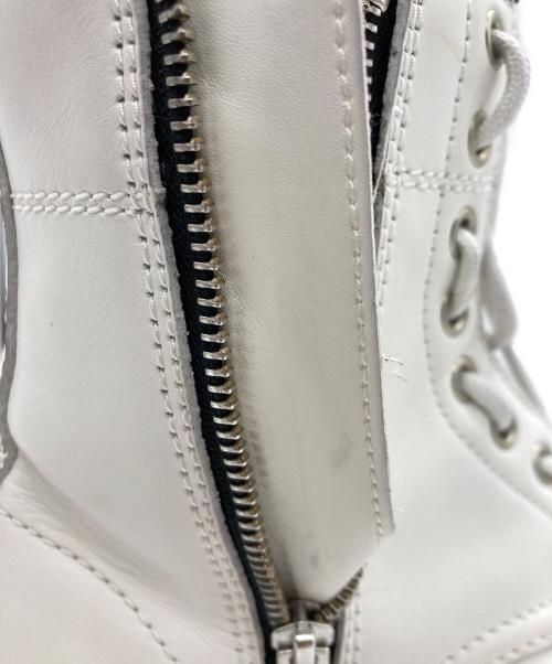 Dr.Martens（ドクターマーチン）Dr.Martens (ドクターマーチン) 1460 TWIN ZIP  8ホールブーツ ホワイト サイズ:UK 3の古着・服飾アイテム