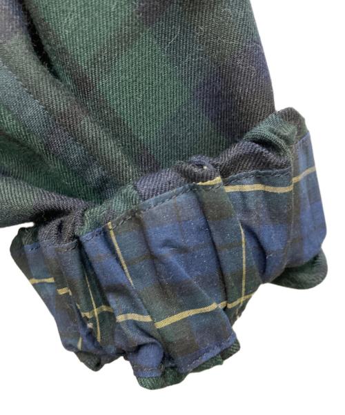 45R（フォーティファイブ・アール）45R (フォーティファイブ・アール) 梳毛ウールのドレス グリーン サイズ:FREEの古着・服飾アイテム