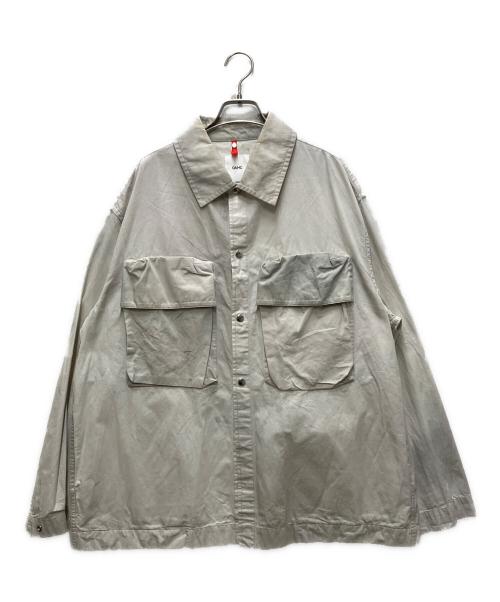 OAMC（オーエーエムシー）OAMC (オーエーエムシー) ボタンアップロングスリーブパフシャツ グレー サイズ:Lの古着・服飾アイテム