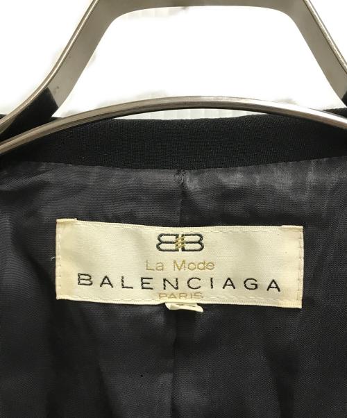 Le mode BALENCIAGA（ラモード バレンシアガ）Le mode BALENCIAGA (ラモード バレンシアガ) テーラードジャケット ブラック サイズ:38の古着・服飾アイテム