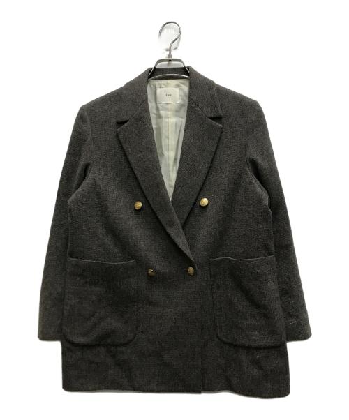 IENA（イエナ）IENA (イエナ) 杢ツイード W前ジャケット ブラウン サイズ:38の古着・服飾アイテム