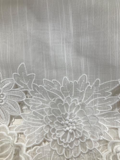 MOUJIC（ムジィーク）MOUJIC (ムジィーク) レースシアースカート ホワイト サイズ:36の古着・服飾アイテム