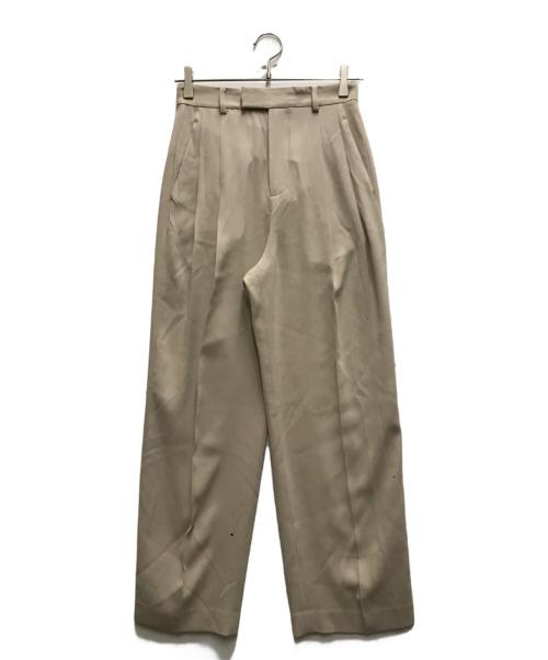 IENA（イエナ）IENA (イエナ) TA/PL ジョーゼットタックワイドパンツ ベージュ サイズ:34の古着・服飾アイテム