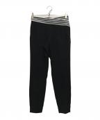 BORDERS at BALCONYボーダーズアットバルコニー）の古着「TAPERD PANTS」｜ブラック