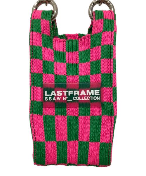 LASTFRAME（ラストフレーム）LASTFRAME (ラストフレーム) ミニショルダーバッグ ピンク×グリーンの古着・服飾アイテム