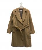 MaxMaraマックスマーラ）の古着「アンゴラ混ウールコート」｜ベージュ