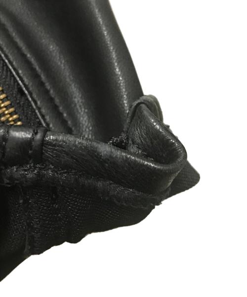 Hysteric Glamour（ヒステリックグラマー）Hysteric Glamour (ヒステリックグラマー) ボンディングゴートレザーシングルライダースジャケット ブラック サイズ:Mの古着・服飾アイテム