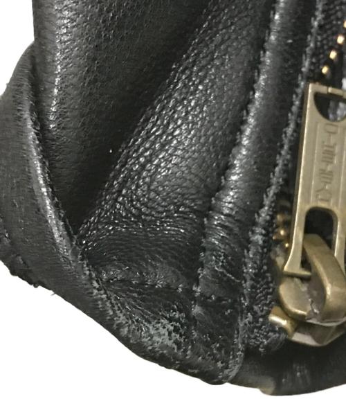 Hysteric Glamour（ヒステリックグラマー）Hysteric Glamour (ヒステリックグラマー) ボンディングゴートレザーシングルライダースジャケット ブラック サイズ:Mの古着・服飾アイテム