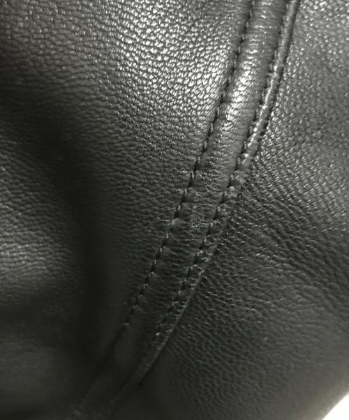 Hysteric Glamour（ヒステリックグラマー）Hysteric Glamour (ヒステリックグラマー) ボンディングゴートレザーシングルライダースジャケット ブラック サイズ:Mの古着・服飾アイテム