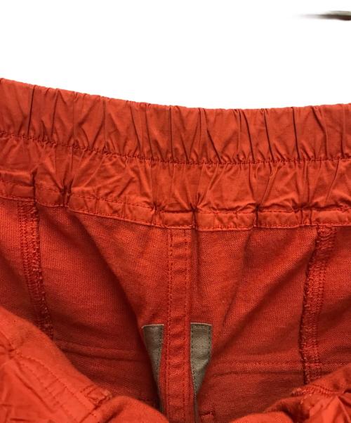 RICK OWENS DRKSHDW（リックオウエンス ダークシャドウ）RICK OWENS DRKSHDW (リックオウエンス ダークシャドウ) CREATCH CARGO DRAWSTRING PANTS オレンジ サイズ:XSの古着・服飾アイテム