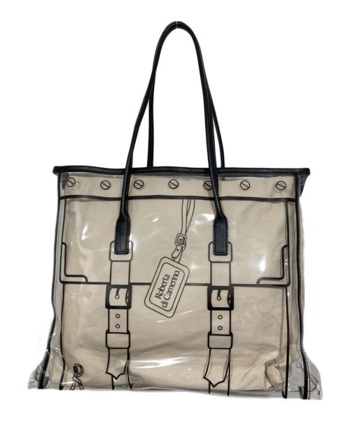 Roberta di camerino（ロベルタ ディ カメリーノ）Roberta di camerino (ロベルタ ディ カメリーノ) クリアトートバッグ ベージュの古着・服飾アイテム