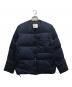 neutral works（ニュートラルワークス）の古着「ノーカラーダウンジャケット CINERARIA」｜ネイビー