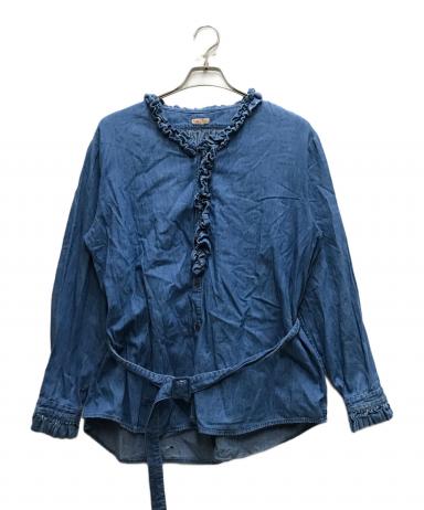 中古・古着通販】KAPITAL (キャピタル) デニムシャツ ブルー サイズ:XS