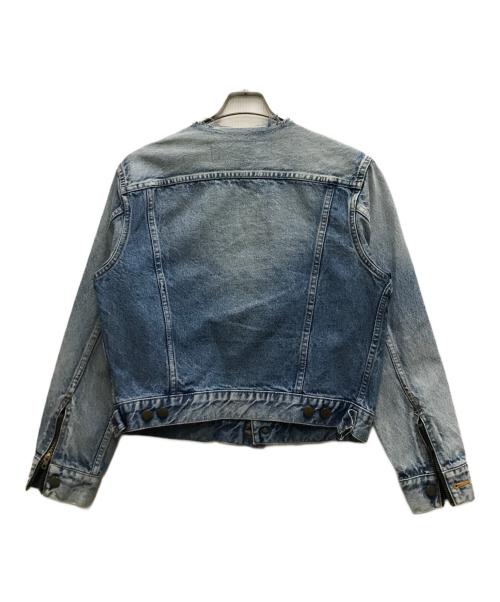 INSCRIRE（アンスクリア）INSCRIRE (アンスクリア) Denim Riders Jacket ネイビー サイズ:36の古着・服飾アイテム