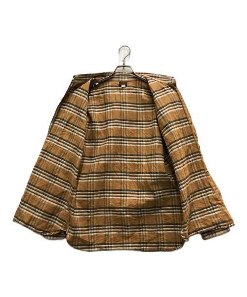 ATLAST & CO（アットラスト）ATLAST & CO (アットラスト) マチ付きバッファローチェックシャツ オレンジ サイズ: 15 1/2の古着・服飾アイテム