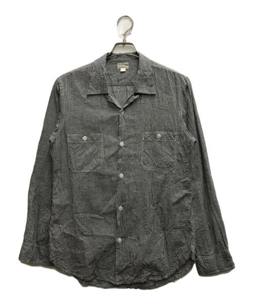 ATLAST & CO（アットラスト）ATLAST & CO (アットラスト) ROUND COLLAR SHIRTS / GINGHAM CHECK グレー サイズ: 15 1/2の古着・服飾アイテム