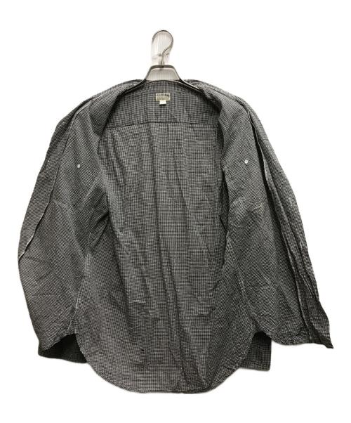 ATLAST & CO（アットラスト）ATLAST & CO (アットラスト) ROUND COLLAR SHIRTS / GINGHAM CHECK グレー サイズ: 15 1/2の古着・服飾アイテム