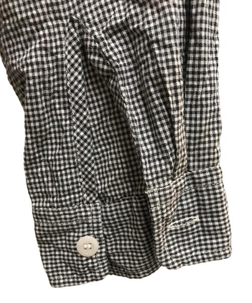 ATLAST & CO（アットラスト）ATLAST & CO (アットラスト) ROUND COLLAR SHIRTS / GINGHAM CHECK グレー サイズ: 15 1/2の古着・服飾アイテム