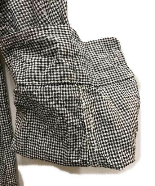 ATLAST & CO（アットラスト）ATLAST & CO (アットラスト) ROUND COLLAR SHIRTS / GINGHAM CHECK グレー サイズ: 15 1/2の古着・服飾アイテム