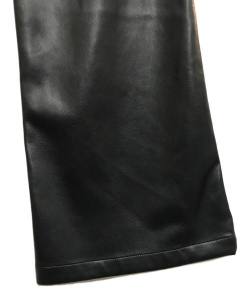 MAISON SPECIAL（メゾンスペシャル）MAISON SPECIAL (メゾンスペシャル) Skirt Layered Leather Pants ブラック サイズ:36の古着・服飾アイテム