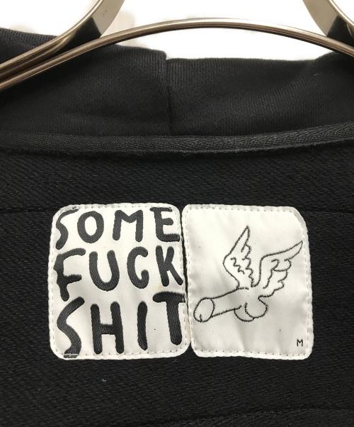 SOME FUCK SHIT（ソムファックシット）SOME FUCK SHIT (ソムファックシット) ジップパーカー ブラック サイズ:Ｍの古着・服飾アイテム