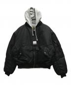 MOONLIGHT MANSIONムーンライトマンション）の古着「UNIFORM BOMBER」｜ブラック