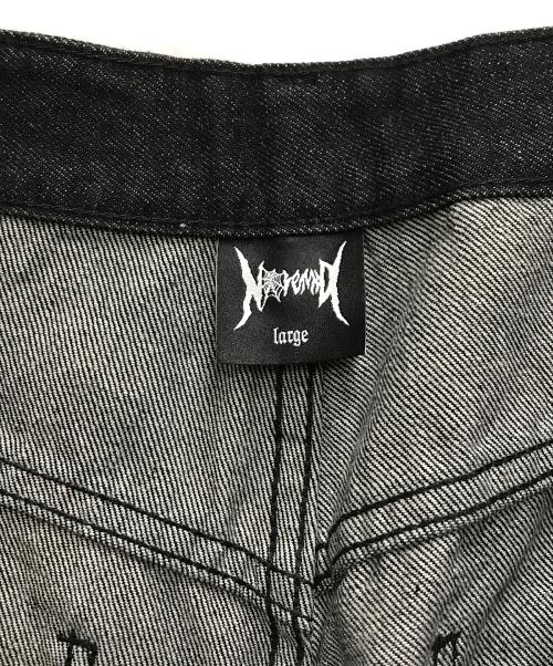 Noremid（ノーリミッド）NOREMID (ノーリミッド) デニムパンツ ブラック サイズ:Ｌの古着・服飾アイテム