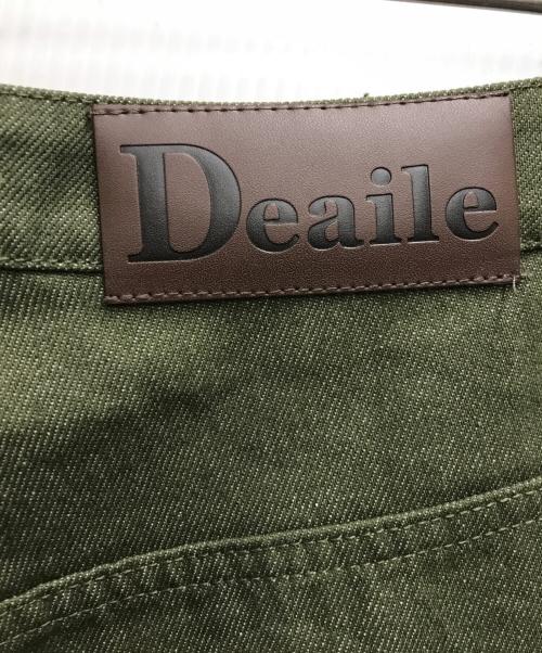 Deaile（ディアイル）DEAILE (ディアイル) ワイドパンツ オリーブ サイズ:Mの古着・服飾アイテム