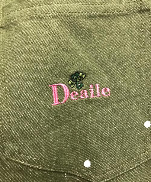 Deaile（ディアイル）DEAILE (ディアイル) ワイドパンツ オリーブ サイズ:Mの古着・服飾アイテム