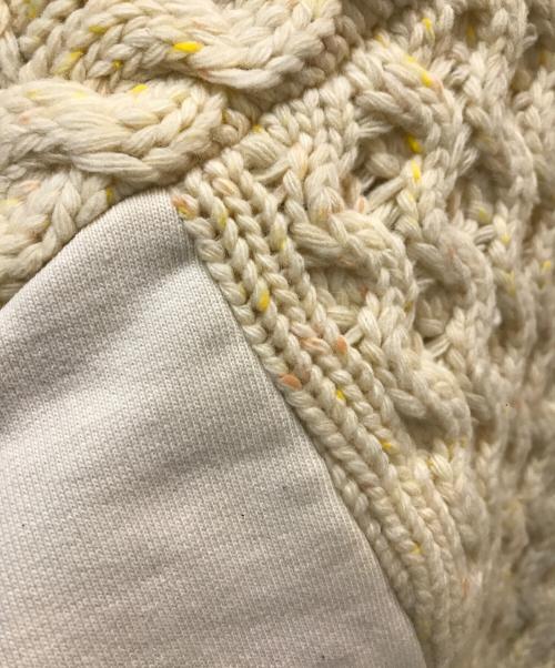 AMBERGLEAM（アンバーグリーム）AMBERGLEAM (アンバーグリーム) emake Art Rum wool Knit ベージュ サイズ:Mの古着・服飾アイテム