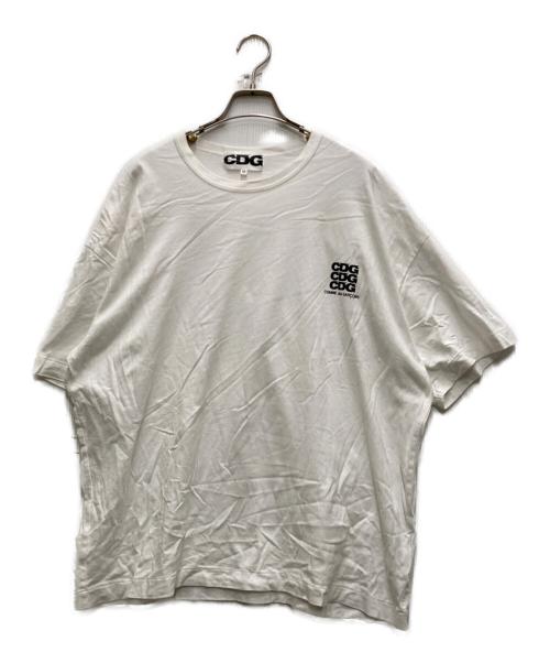 CDG（シーディージー）CDG (シーディージー) ロゴTシャツ ホワイト サイズ:Mの古着・服飾アイテム