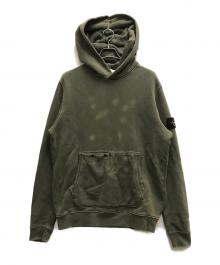 STONE ISLAND（ストーンアイランド）の古着「ガーメントダイフーディー」｜カーキ