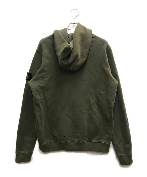 STONE ISLAND（ストーンアイランド）STONE ISLAND (ストーンアイランド) ガーメントダイフーディー カーキ サイズ:Lの古着・服飾アイテム