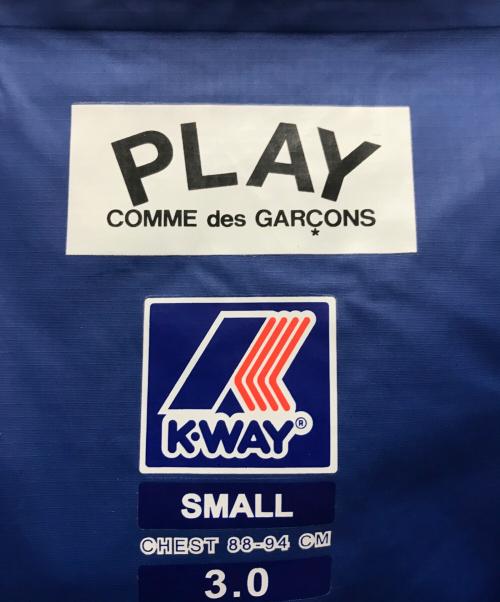 PLAY COMME des GARCONS（プレイコムデギャルソン）PLAY COMME des GARCONS (プレイコムデギャルソン) K-WAY (ケイウェイ) アノラックパーカー ブルー サイズ:Sの古着・服飾アイテム