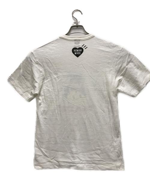 HUMAN MADE（ヒューマンメイド）HUMAN MADE (ヒューマンメイド) ロゴプリントTEE ホワイト サイズ:Sの古着・服飾アイテム